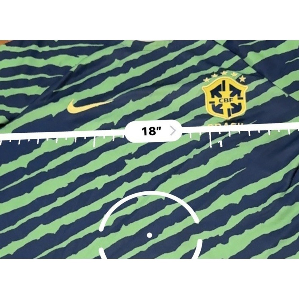 Nike Dri-Fit Brazil‎ National Team 2022/23 Pre-Match Jersey Shirt Youth XL - Picture 7 of 11